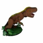 DINOSSAURO REX BORRACHA COM BASE
