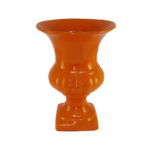 VASO TAÇA GOMO LARANJA P PORCELANA