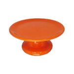 BOLEIRA COM PÉ BAIXO LARANJA M LOUÇA