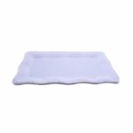 TRAVESSA RETANGULAR BABADO CERÂMICA