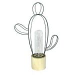 LUMINOSO CACTO ARREDONDADO METAL VAZADO