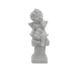 ANJO COM PEDESTAL BEIJO - PP