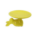 BOLEIRA MINI COELHO CERÂMICA AMARELO