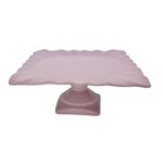 BOLEIRA QUADRADA BABADO M - PORCELANA