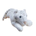 TIGRE BRANCO DEITADO G - PELÚCIA