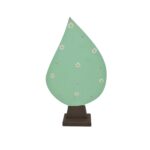 ÁRVORE GOTA VERDE COM FLOR BRANCA G - MDF