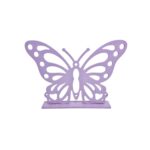 BORBOLETA VAZADA LILÁS COM BASE G - MDF