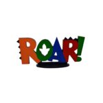 PLACA ROAR COLORIDA - MDF