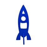 FOGUETE AZUL ROYAL M - MDF