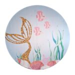 CAPA PARA PAINEL CAUDA DE SEREIA DOURADO - SUBLIMAÇÃO