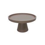 BOLEIRA CONE COM BORDA M - METAL/MADEIRA
