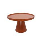 BOLEIRA CONE COM BORDA G - MADEIRA/METAL