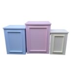 TRIO DE CUBOS CANDY COLORS DOBRÁVEIS – MDF. LOCAÇÃO PARA FESTAS