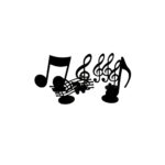 DISPLAY DE MESA DE NOTAS MUSICAIS. ALUGUEL PARA FESTA