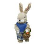 COELHA EM PÉ COM ROUPA AZUL M - RÁFIA/JUTA