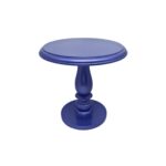 BOLEIRA  PÉ TORNEADO LAQUEADA ROXO METÁLICO P