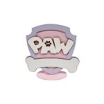 PLACA PAW COM OSSO ROSA M