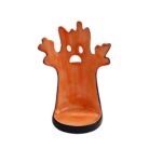 PORTA VELAS FANTASMA LARANJA - PORCELANA