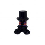 PORTA VELA BOTA LARANJA E ROXO P - CERÂMICA