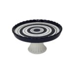 BOLEIRA BRANCA LISTRAS PRETAS P - CERÂMICA