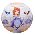 PAINEL REDONDO 1,30, VESTE FÁCIL, NO TEMA PRINCESA SOFIA – TECIDO SUBLIMADO