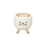 CACHEPÔ GATO P - PORCELANA