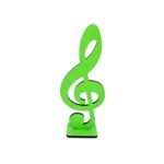 NOTA MUSICAL CLAVE DE SOL VERDE NEON - MDF