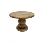 BOLEIRA RÚSTICA COM PÉ DE BOLAS - MADEIRA