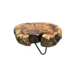 BOLEIRA TRONCO NATURAL COM PÉ EM FERRO P