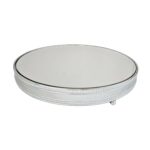 BASE PARA BOLO REDONDA BOLINHA COM ESPELHO G - METAL