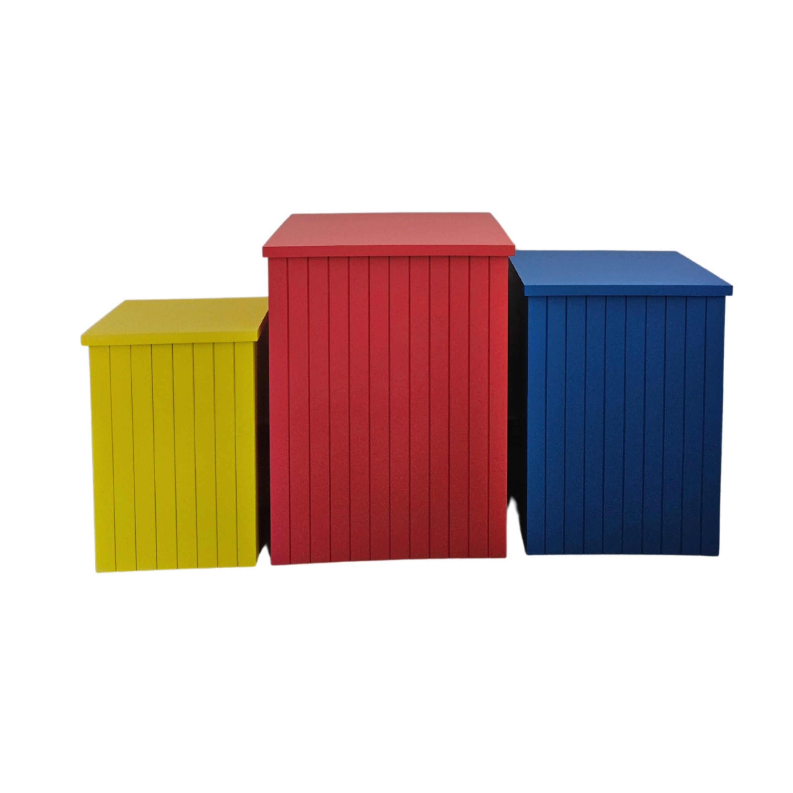 TRIO DE CUBOS RIPADOS